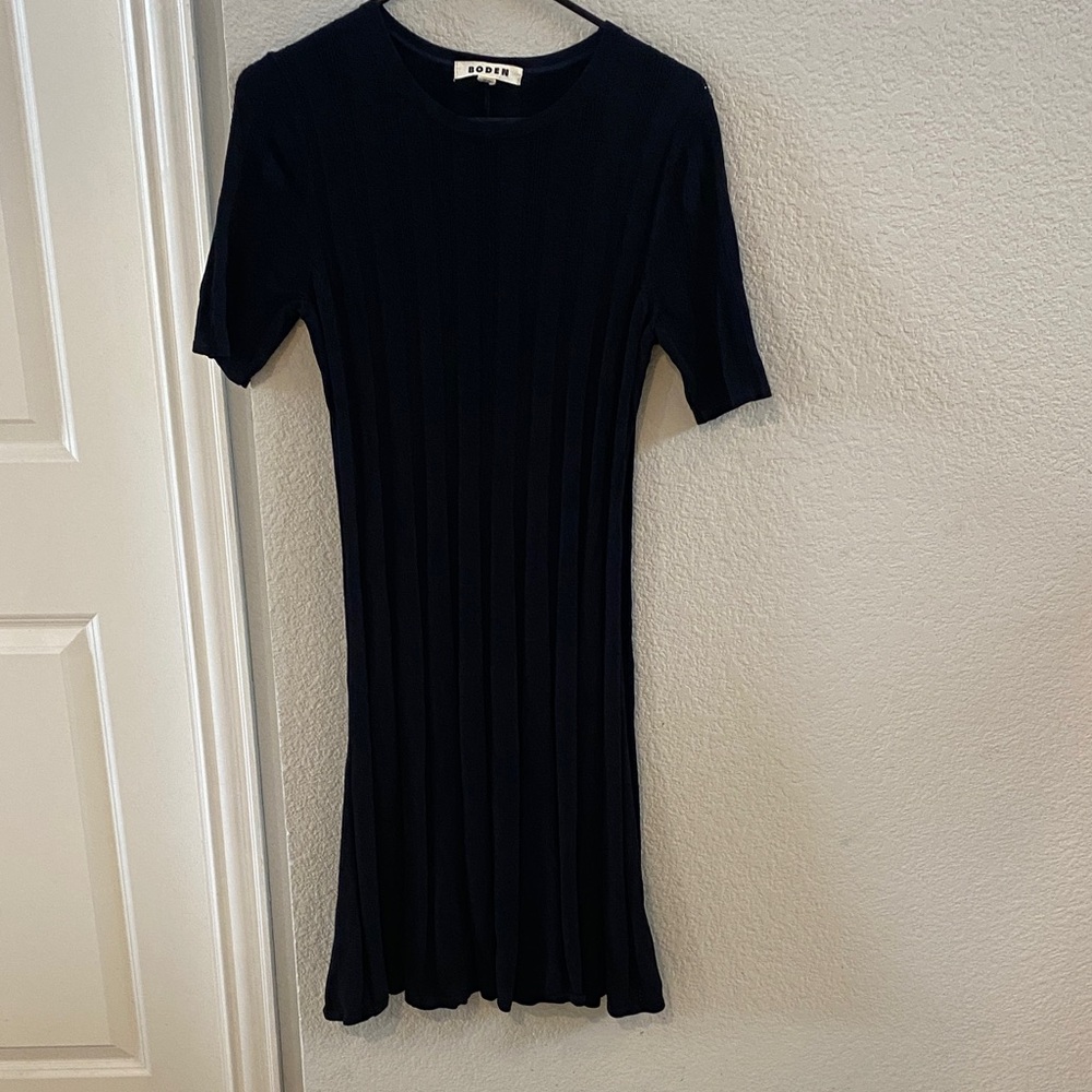 Boden Black, Pleated,Swing Dress